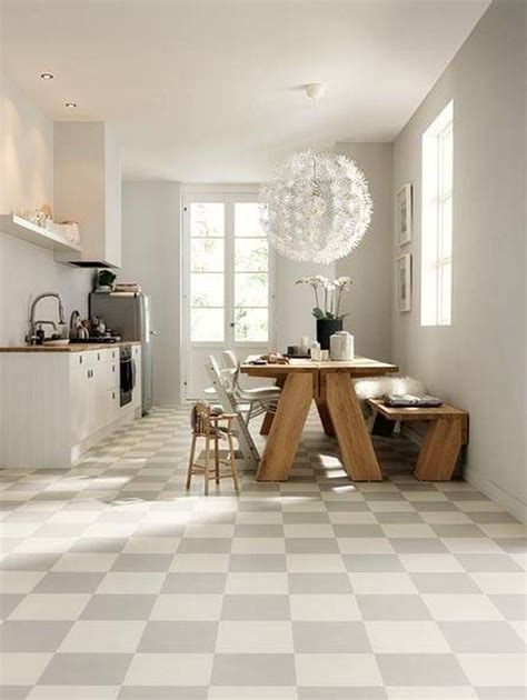 Kitchen Awesome White Themed Open Kitchen And Dining Room With Simple ...