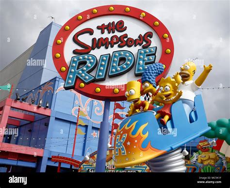 The Simpsons Ride at Universal Studios, California Stock Photo - Alamy