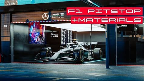 F1 Pitstop Garage 3D model | CGTrader