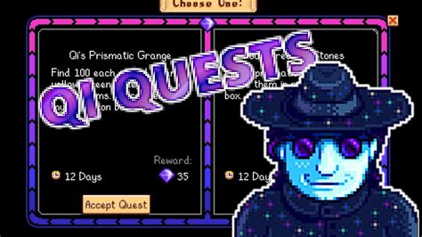 Stardew Valley 1.5! Qi Quests & Community Quests! - YouTube