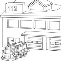 fire station clipart black and white - Clipground