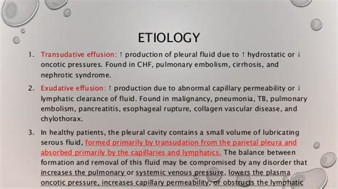 Pleural effusion