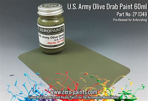 U.S. Army Olive Drab Paint 60ml | ZP-1349 | Zero Paints