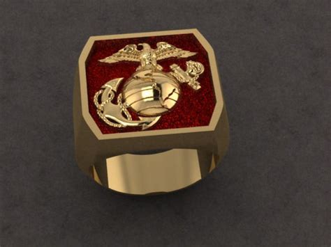 Custom Gold Marine Corps rings Made in the USA by our USMC Veteran biz ...