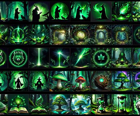 ArtStation - Magic Spell Icons Pack10 - Nature | Game Assets