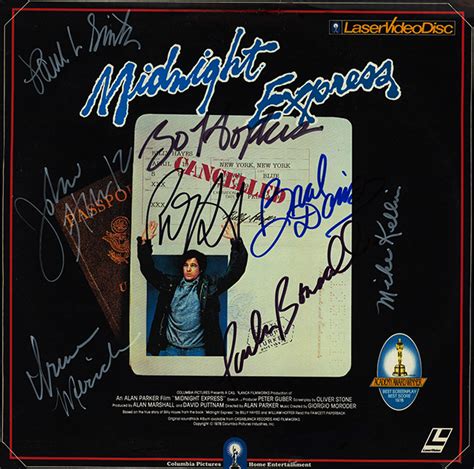 Midnight Express Cast Signed Movie Laserdisc Album - Artist signed collectibles and gifts