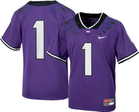 Nike Youth TCU Horned Frogs #1 Purple Replica Football Jersey | DICK'S ...