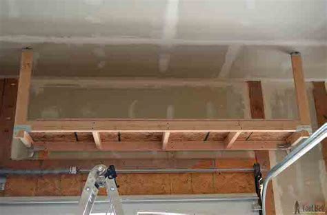 DIY: How to Build Suspended Garage Storage Shelves - Building Strong