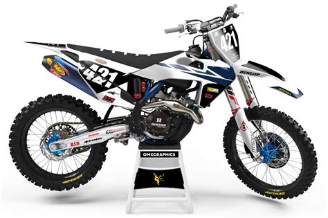 Husqvarna dirt bike decals - Tonus White – OMXGraphics