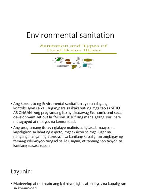 Environmental Sanitation | PDF