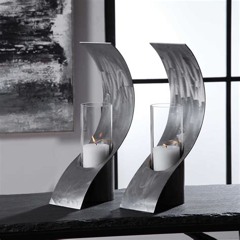 Swoop Modern Candle Holders | Carolyn Kinder International