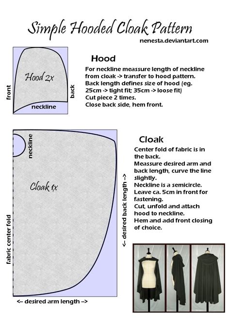 Free Printable Cape Pattern