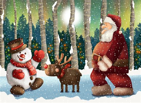 Download Christmas, Santa Claus, Nature. Royalty-Free Stock Illustration Image - Pixabay