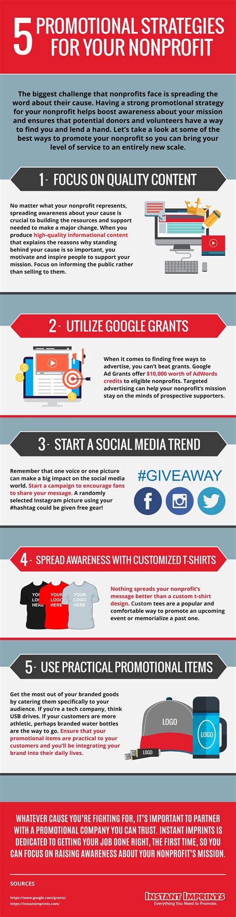 5 Promotional Strategies For Your Nonprofit (Infographic) - Instant ...