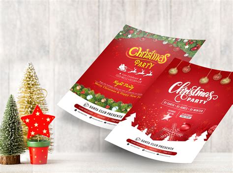 Christmas Party Flyer Design by Merry Christmas on Dribbble