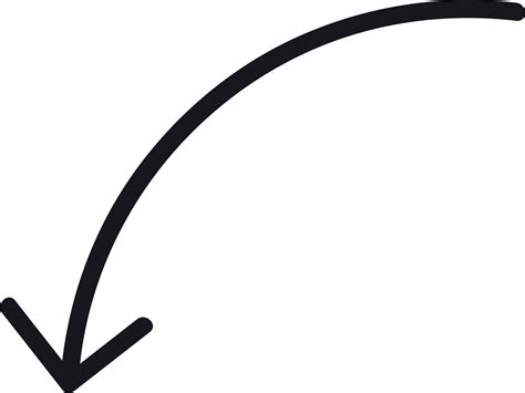 Curved Tool Curve Arrow PNG Image High Quality | Gambar, Seni, Dekorasi