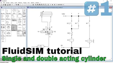 Do hydraulic pneumatic circuit on fluidsim by Mechatron_exp | Fiverr