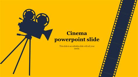Cinema PowerPoint Template Presentation and Google Slides