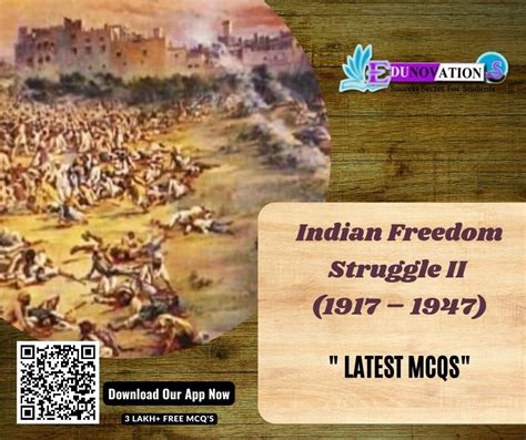 Indian Freedom Struggle II (1917 – 1947) - Indian History GK MCQ - MCQs ...