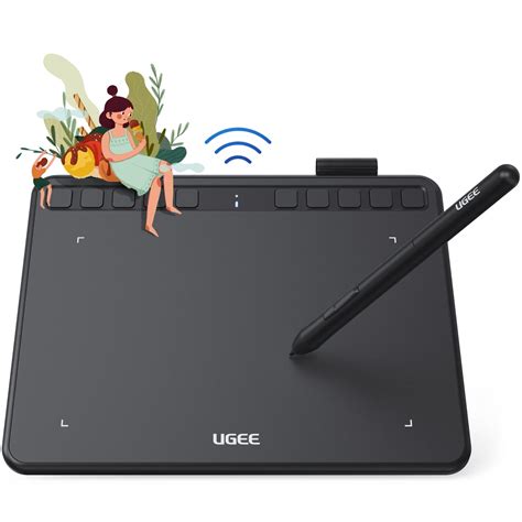 UGEE S640W 6.3"x 4" Graphic Drawing Tablet Wireless Pen Tablet with 10/12 customizable Shortcut ...