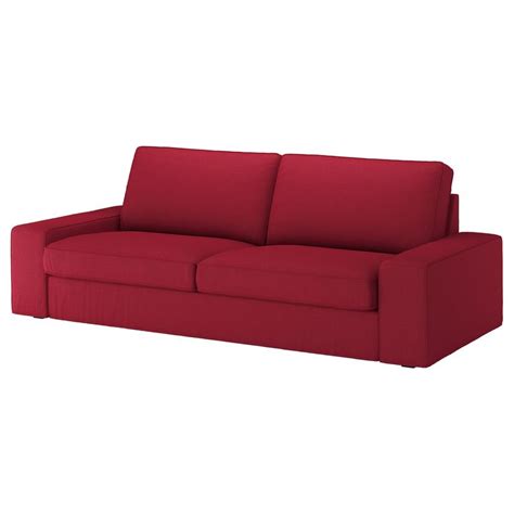 KIVIK Sofá 3 plazas, Orrsta rojo - IKEA | Kivik sofa, Red sofa, Ikea kivik