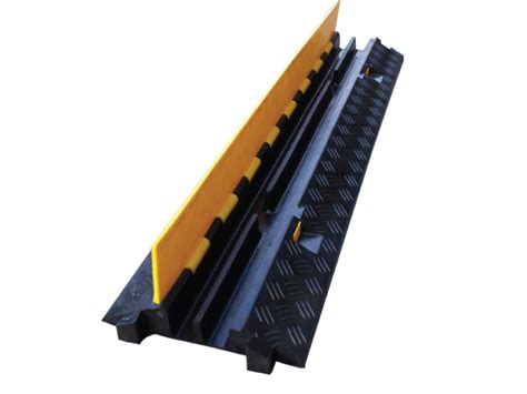 ATLAS 2 Channel Cable Protector Ramp | Heavy-Duty Cable Protector | Rubber