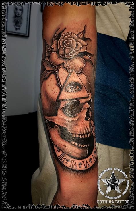 GOTHIC SKULL TATTOO | Skull tattoo, Tattoos, Portrait tattoo