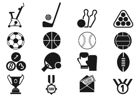 Sports Vector Icon Pack 56697 Vector Art at Vecteezy