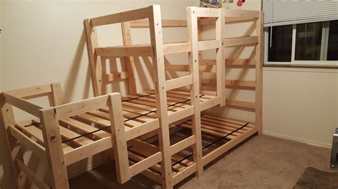 Triple bunk bed | Do It Yourself Home Projects from Ana White | Triple bunk bed, Triple bunk ...