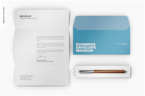 Premium PSD | Business envelope mockup