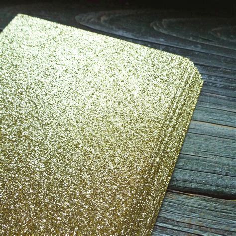 Gold Glitter Cardstock Paper. Metallic Gold Cardstock for - Etsy