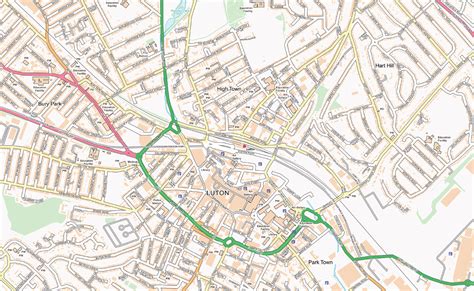 Luton and Dunstable Street map - Cosmographics Ltd