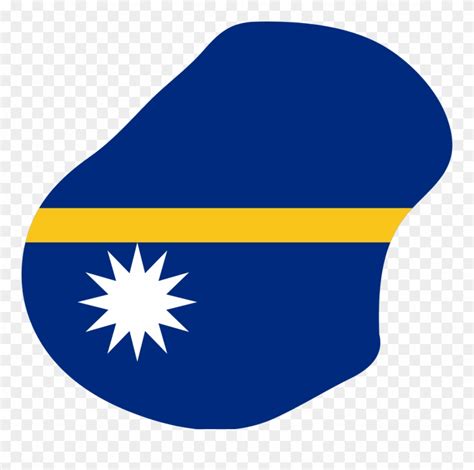 Nauru Flag Map 나우루 공화국 - Flag Map Of Nauru Clipart (#1360875) - PinClipart