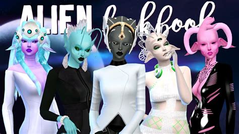 ALIEN LOOKBOOK 👽 + CC LIST | The Sims 4 Custom Content CAS, #alien #content #custom Check more ...