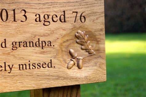 Engraved Wooden Memorial Plaques | MakeMeSomethingSpecial