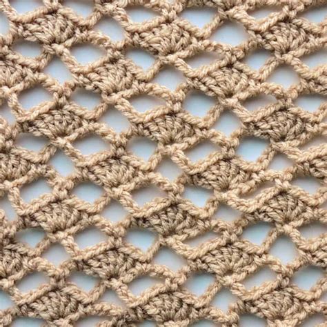 Open Lace Shell Free Crochet Stitch Tutorial - CrochetKim™