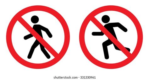 6,341 No Running Sign Images, Stock Photos, and Vectors | Shutterstock