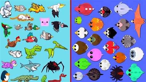 FLYORDIE.IO VS MOPE.IO ALL SIMILAR ANIMALS - bouncylandapp.com