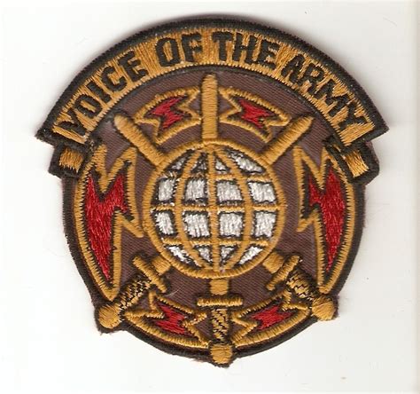 US Army Signal Corps Blazer Crest 'Voice of the Army' Unit Patch 3 x 3 inches - Other Historical ...