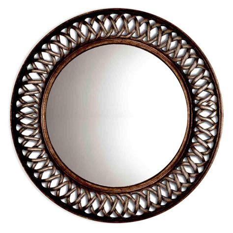 H Round Oil-Rubbed Bronze Wall Mirror at Lowes.com