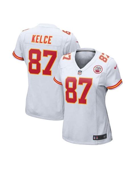 Nike Satin Travis Kelce White Kansas City Chiefs Player Game Jersey | Lyst