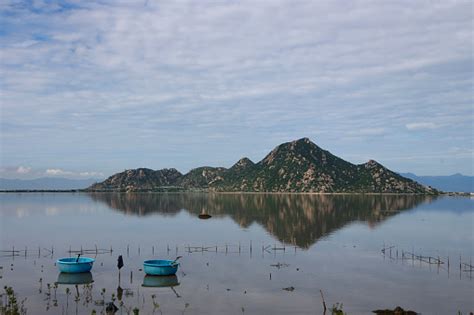 Thien Mountain Reflection On Lake In Ninh Thuan Vietnam Stock Photo - Download Image Now - iStock