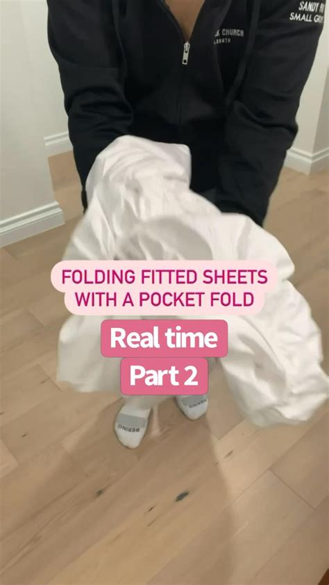 Folding fitted sheet how to diy real time part 2 organization hack ...