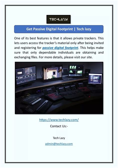 PPT - Passive Digital Footprint PowerPoint Presentation, free download ...