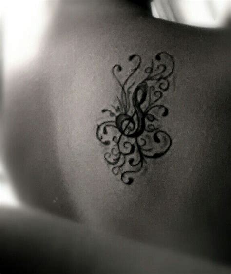 My treble clef tattoo. | Tattoos, Body art, Treble clef tattoo