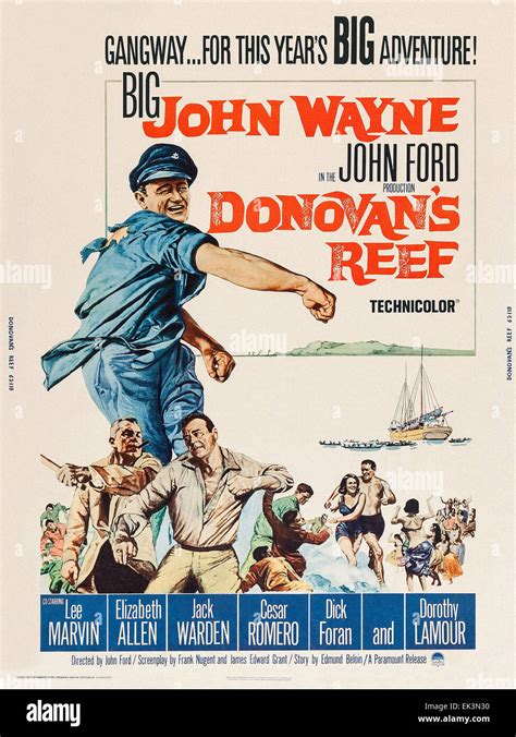 Donovan's Reef - John Wayne - Movie Poster Stock Photo - Alamy