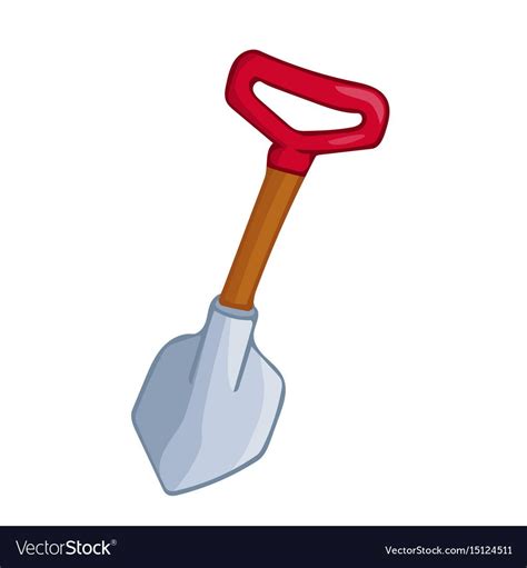 Shovel isolated Royalty Free Vector Image - VectorStock | Shovel, Fathers day frames, Clip art