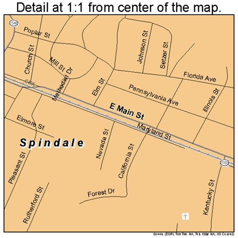 Spindale North Carolina Street Map 3763880