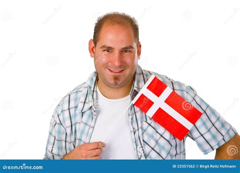 Young Men With Danish Flag Stock Photography - Image: 23351562