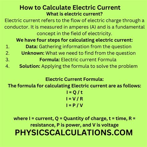 How to Calculate Electric Current